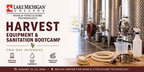 Harvest Equipment & Sanitation Bootcamp Two-Day Intensive | August 11\u201312