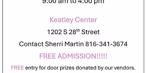 5th Annual Spring Fling Craft Mart only contact Sherri Martin 816-341-3674