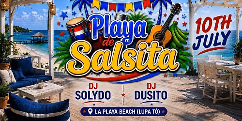 \ud83c\udf34\ud83d\ude0ePlaya de Salsita Latin Beach Party x LUPA Noche Colombiana\ud83d\udc9b\ud83d\udc99\u2764\ufe0f