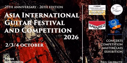 Asia International Guitar festival and competition 2026