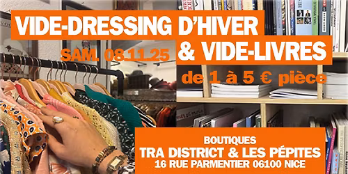 Vide-dressing & vide-livres 1\u20ac-5\u20ac la pi\u00e8ce