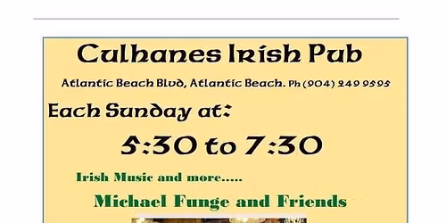 Irish Music Every Sunday with Michael Funge & Friends 
