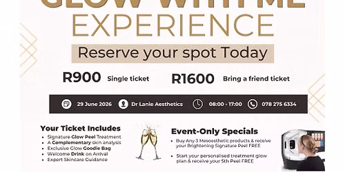 \u2728 GLOW WITH ME EXPERIENCE \u2728 29 June 