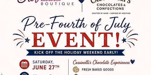 Pre-Fourth Sip & Shop