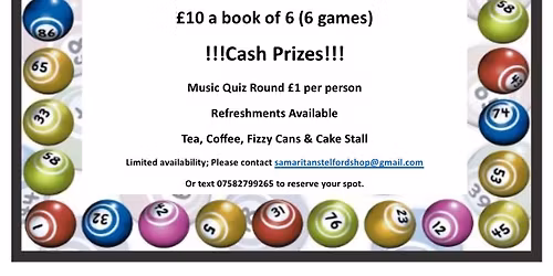 Samaritans Telford Bingo Event \ud83d\udc9a