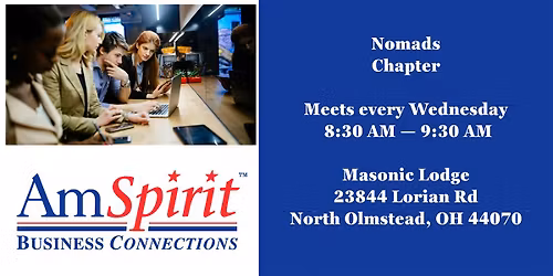 Referral group meeting near Brookpark Mall in North Olmstead