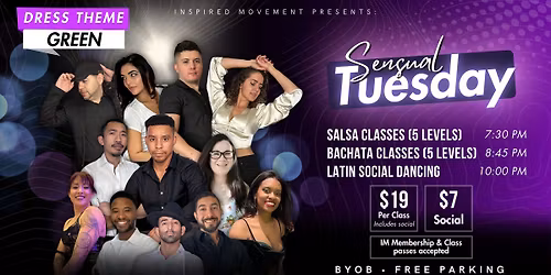 \u2728Sensual Tuesday\u2728Bachata and Salsa Classes