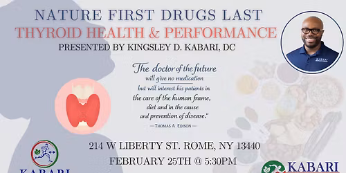 Nature First, Drug Last Seminar - Session 4 Thyroid Health & Performance