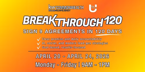 BREAKTHROUGH 120: Sign 9 Agreements in 120 Days