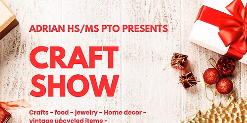2026 Adrian HS \/ MS PTO Craft Show