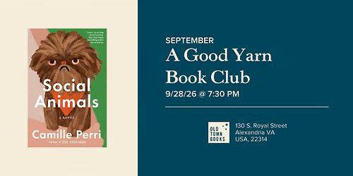 September A Good Yarn Book Club: Social Animals