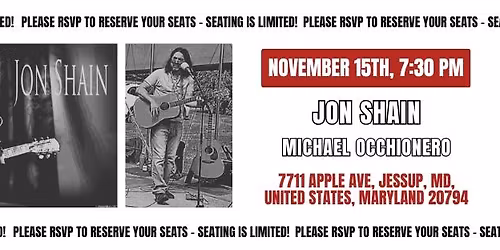 EMP presents Jon Shain & specail guest Michael Occhionero