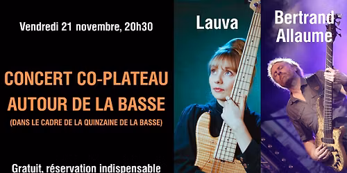 Concert : Co-plateau Lauva\/Bertrand Allaume