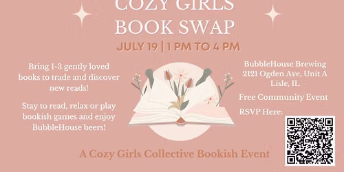 Cozy Girls Book Swap at BubbleHouse