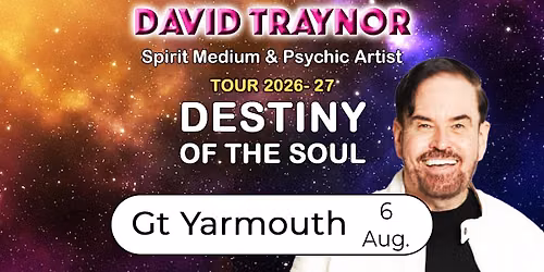 A fun evening of mediumship & psychic art in Gt Yarmouth, Norfolk with David Traynor.