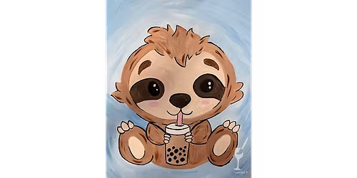 Boba Sloth Vibes - Paint and Sip in Houston | Classpop!\u2122