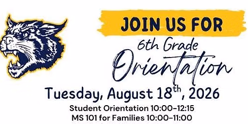 6th Grade Orientation