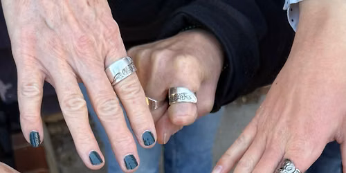Create your own Spoon Ring at Wandering Roots with Q's Rings and Things 7\/25\/26