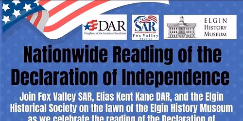 Reading of the Declaration of Independence- Elgin, IL