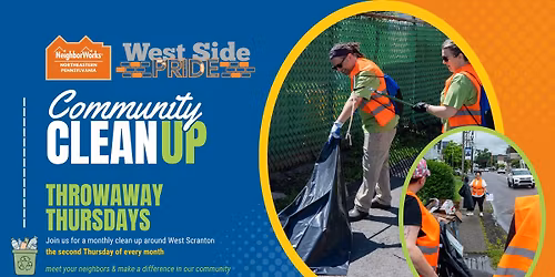 Throwaway Thursdays West Scranton Community Cleanup at Allen Park