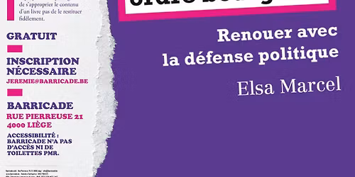 Arpentage d' \u00ab \u00c9tat de droit \u00bb, ordre bourgeois : Renouer avec la d\u00e9fense politique (Elsa Marcel)