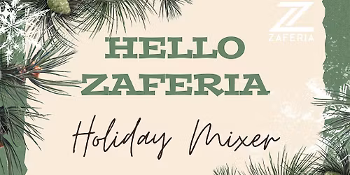 hello Zaferia Holiday Mixer