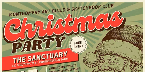 Montgomery Art Guild & Sketchbook Club Christmas Party!
