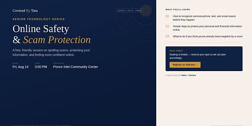 Senior Technology Series: Online Safety & Scam Protection