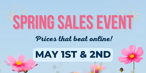 Art's Spring Sales Event