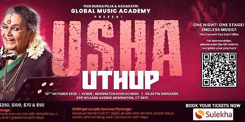 Usha Uthup Live in Concert in Hartford
