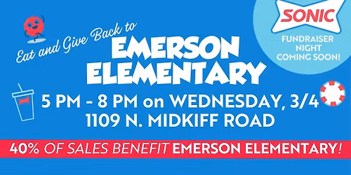 Emerson Elementary Sonic Fundraiser Night