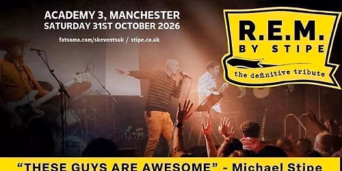 R.E.M By Stipe - Academy 3, Manchester