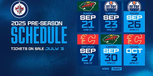 Winnipeg Jets vs. Edmonton Oilers