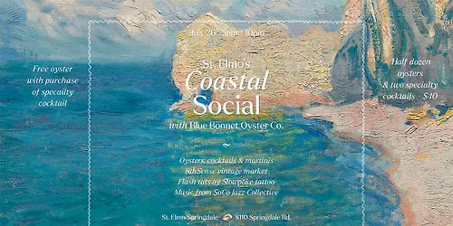Coastal Social: Blue Bonnet Oyster Co. at St. Elmo Springdale