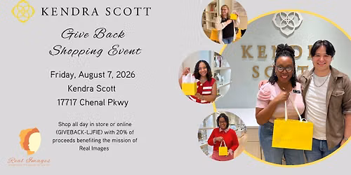 Support Real Images at Kendra Scott Give Back Event 