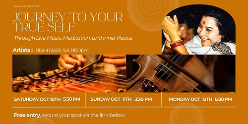 Carlsbad: Live Music & Meditation Program on Sun Oct 11th at 3:30pm