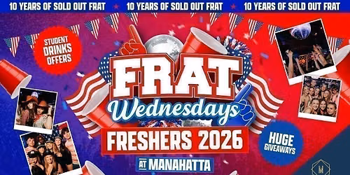 OFFICIAL FRESHERS FRAT PARTY!  \ud83c\uddfa\ud83c\uddf8