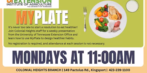 MyPlate at the Colonial Heights branch library