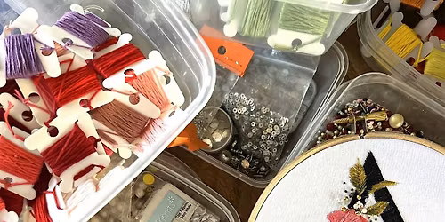 Monogram Embroidery Workshop at The Perseverance, Holborn