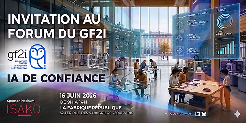 SAVE THE DATE : Invitation au Forum gf2i le 16 juin 2026 \u00e0 Paris 10e