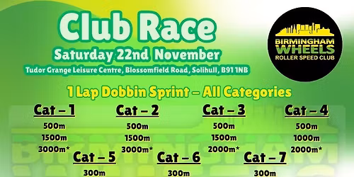 Birmingham Indoor Club Race