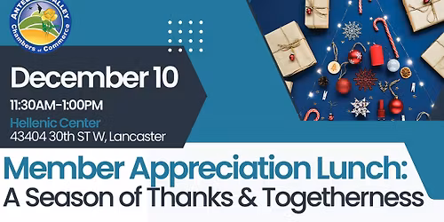 Member Appreciation Lunch: A Season of Thanks & Togetherness
