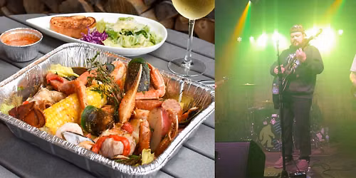 Seafood Boil and Seth Warwas Live on the Patio