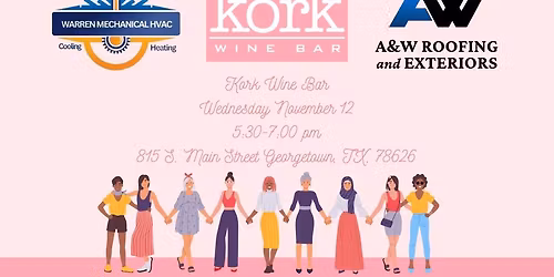 Women owned business happy hour social