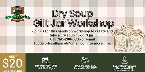 Dry Soup Gift Jar Workshop