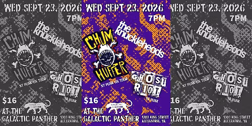LIVE MUSIC: Chum Huffer, The Knuckleheads, Allstrike and Ghost Riot