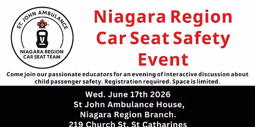 June 2026 Car Seat Safety Event