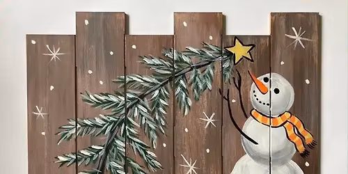 Snowman Pallet - Paint and Sip at Lansing Brewing Company!
