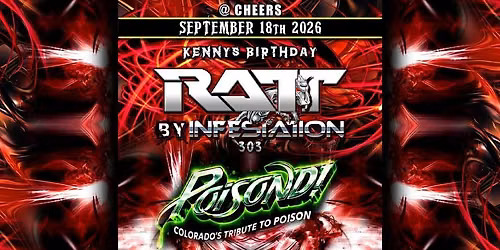 FREE SHOW FRIDAY Ratt \/ Poison \/ Tribute Night @ Cheers