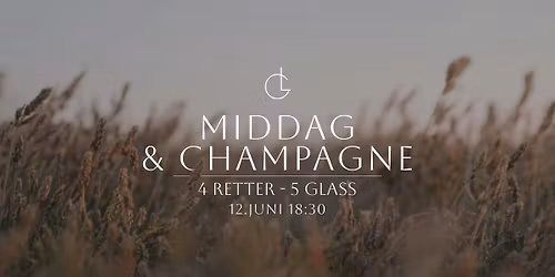 Middag & Champagne | 4 retter - 5 glass